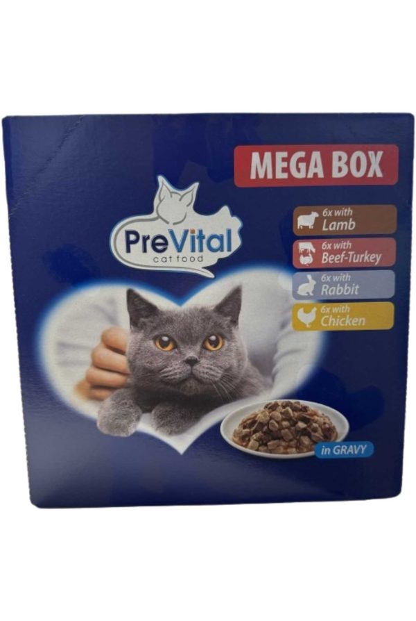 Prevital Tasakos Mega Box Bárány, Nyúl, Marha-Pulyka, Csirke (6+6+6+6) 24db/dob