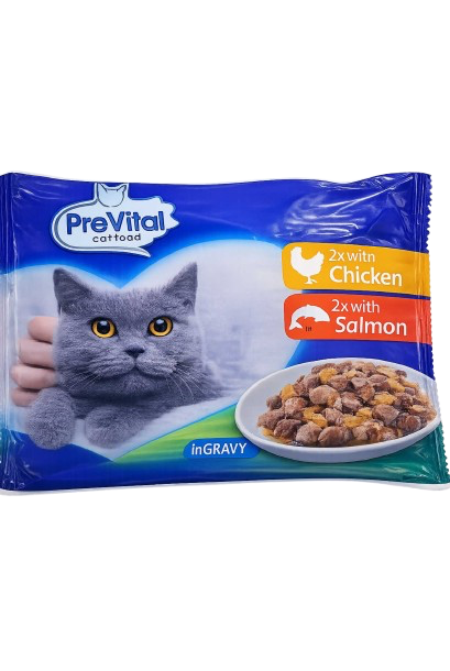 Prevital Tasakos Csirke Lazac 4db 100g